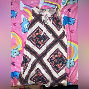 About a girl Elegant Designed with Flowers Dress